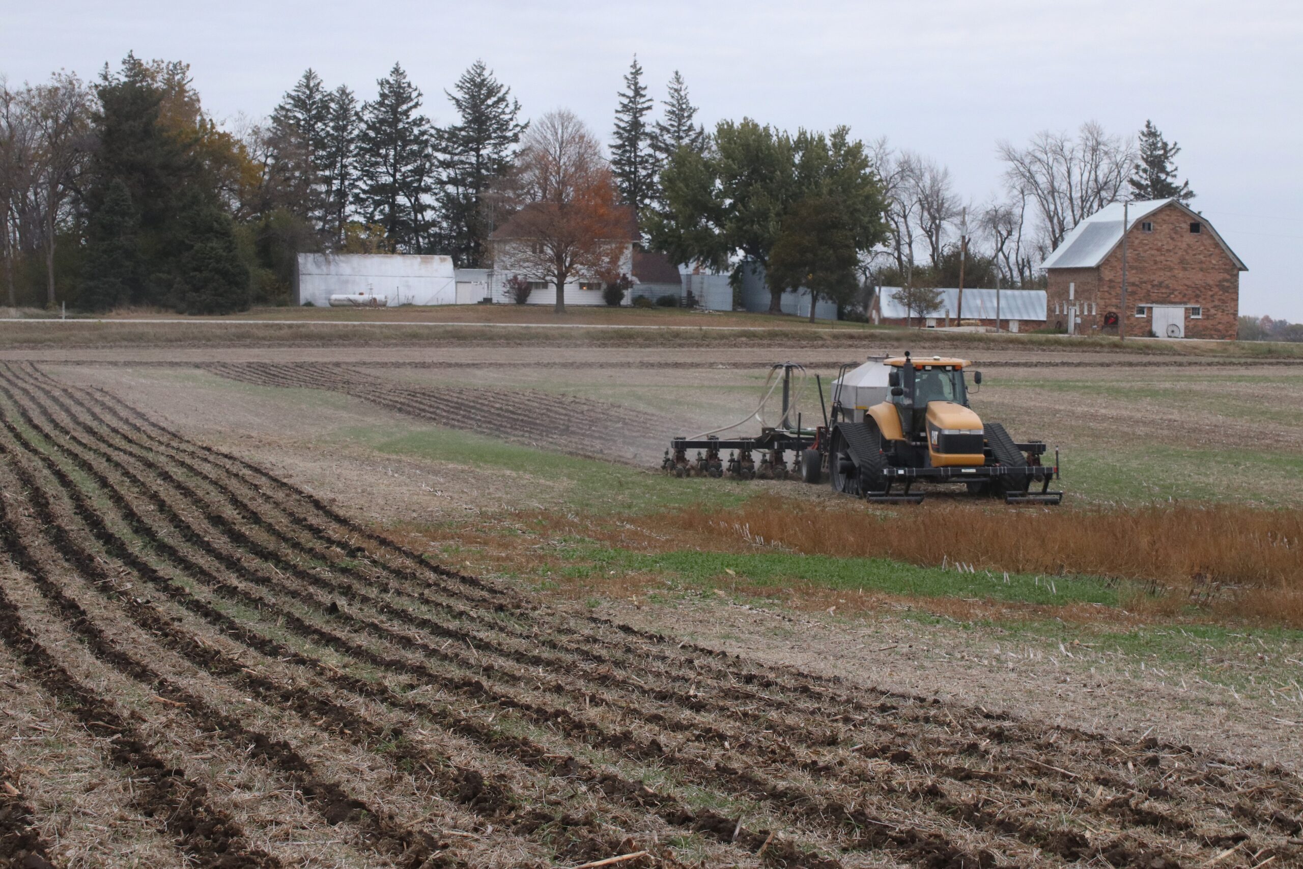 strip tillage Oct 2025 19 Tractor on a farm using strip-till
