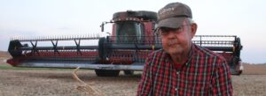 Jon Larson, Sunderman Farm Management real estate sales representative, during harvest